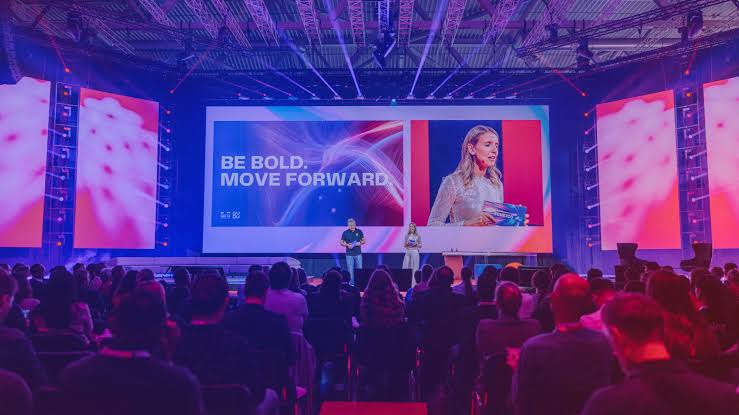 A keynote on the main stage at DMEXCO in Cologne